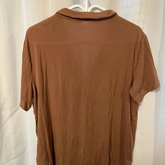 SAVE 💸 BUNDLE INTIMATE/PJS! 🎀🤎 GapBody True Sleep Brown Pajama Button Up (L) - Picture 3 of 3